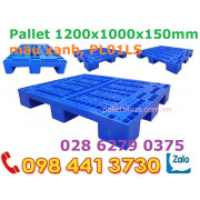 Pallet 1200x1000mmx150mm màu xanh PL01LS