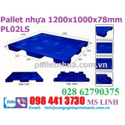Pallet nhựa 1200x1000x78mm PL02LS