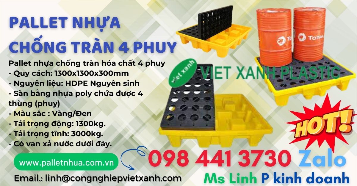 Pallet nhựa Việt Xanh