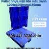 Pallet-nhua-mau-xanh-1200x1000x150mm-3-duong-thang