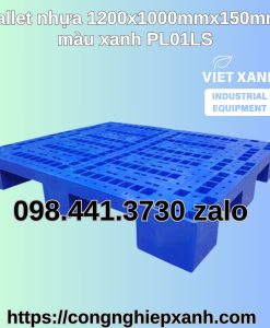 Pallet-nhua-1200x1000x150mm-mau-xanh-PL01LS