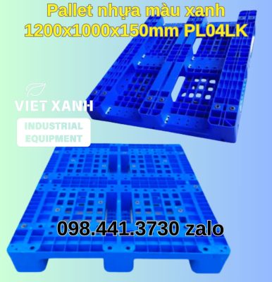 Pallet-nhua-mau-xanh-1200x1000x150mm-PL04LK-1