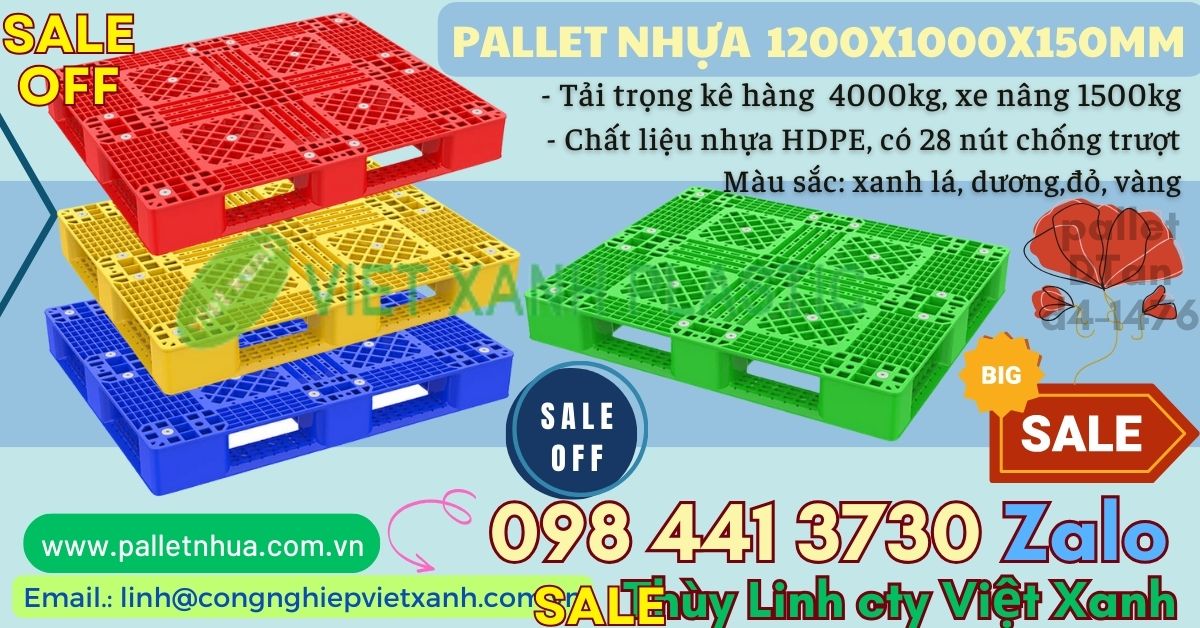 Pallet nhựa Việt Xanh