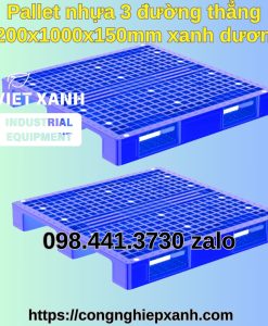 pallet-nhua-xanh-duong-1200x1000x150mm-3-duong-thang