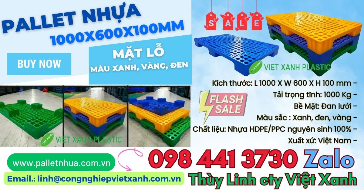 Pallet nhựa Việt Xanh