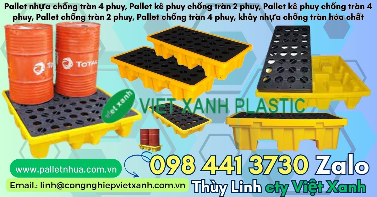 Pallet ke phuy chống tràn