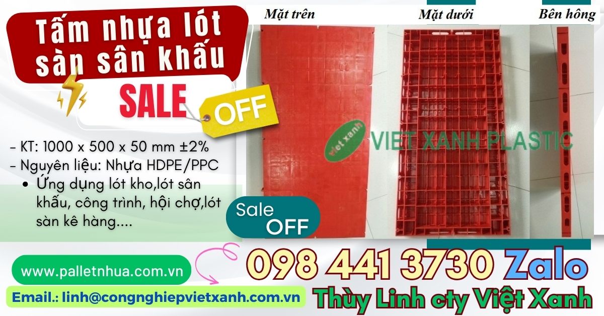 Ứng dụng tấm lót nhựa