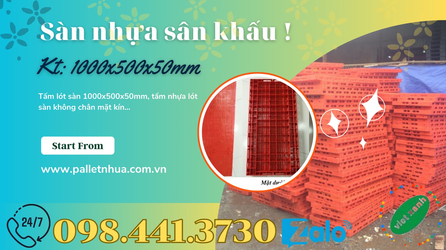 Tấm lót nhựa màu cam