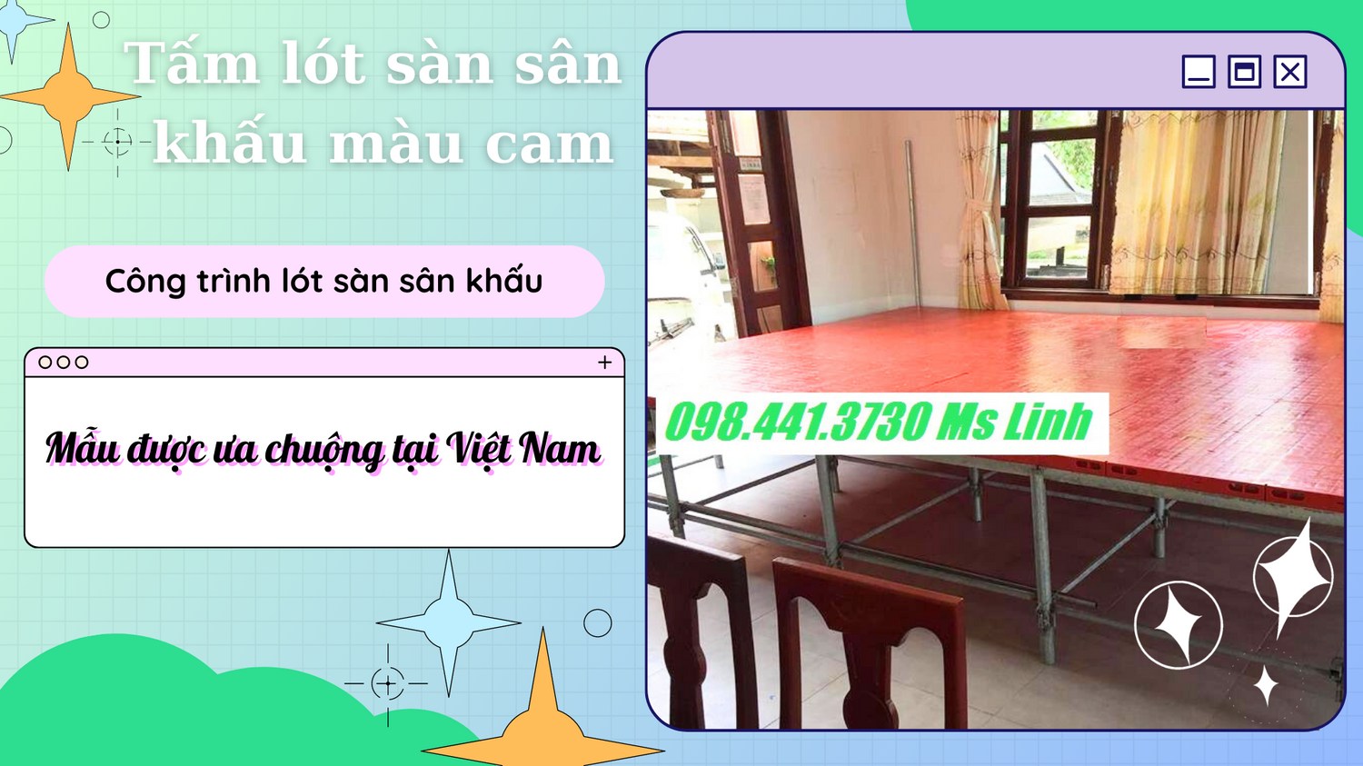 Tấm lót nhựa màu cam 8