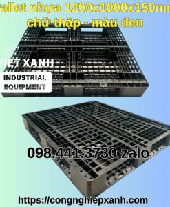 Pallet-nhua-1200x1000x150mm-chu-thap-den