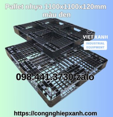 Pallet-nhua-1100x1100x120mm-xuat-khau-mau-den