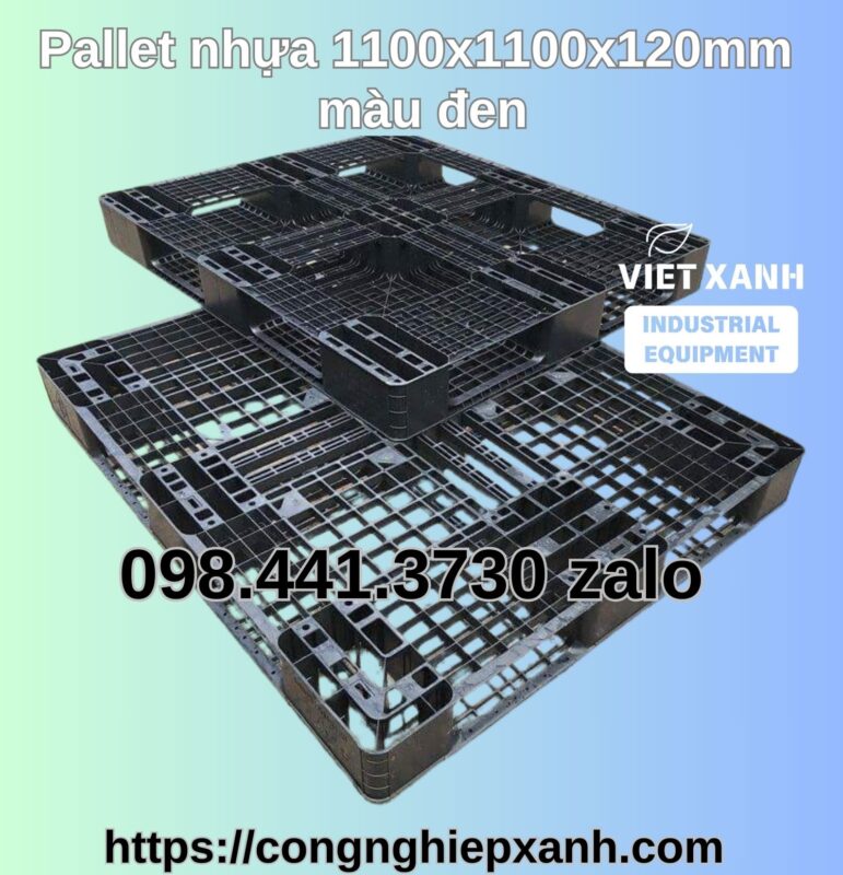 Pallet-nhua-1100x1100x120mm-xuat-khau-mau-den