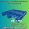 Pallet-nhua-3-chan-1100x1100x150mm-mau-xanh-tai-sinh