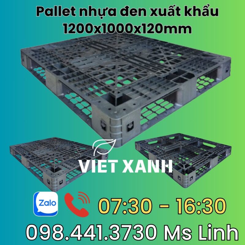 Pallet nhua mau den 13001100 Lua chon toi uu cho hang hoa cong kenh